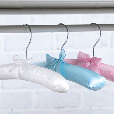 Baby 10 Pink Satin Padded Hanger